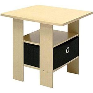 Andrey End Table / Side Table / Night Stand / Bedside Table with Bin Drawer
